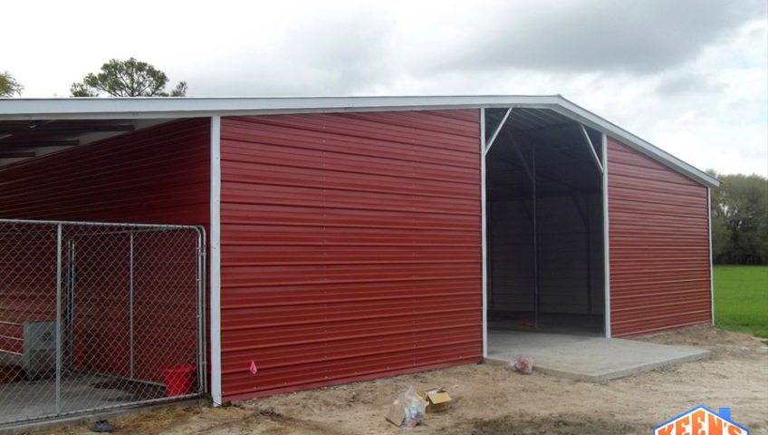 42 foot wide 12 wide lean to agricultural barn