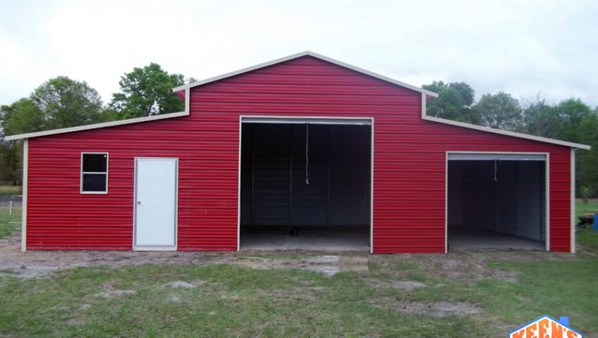 Barn with 2 Rollup Garage Doors View 1
