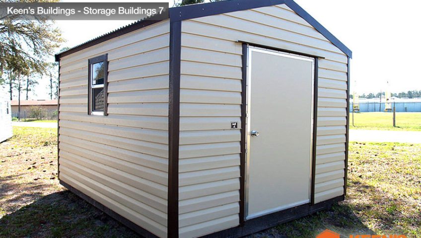 Keens Buildings 10x12 Storage Shed Side view 7