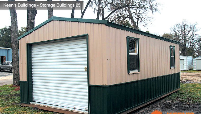 Keens Buildings 12x20 Shed side view 25
