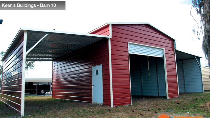 Keens-Buildings-Barn-with-one-roll-up-garage-door-10