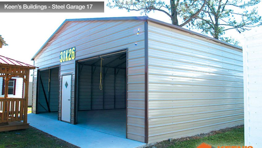 Keens Buildings Steel Garage 17 30x26