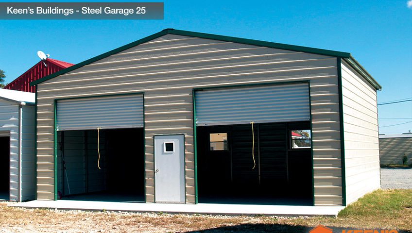 Keens Buildings Steel Garage 25